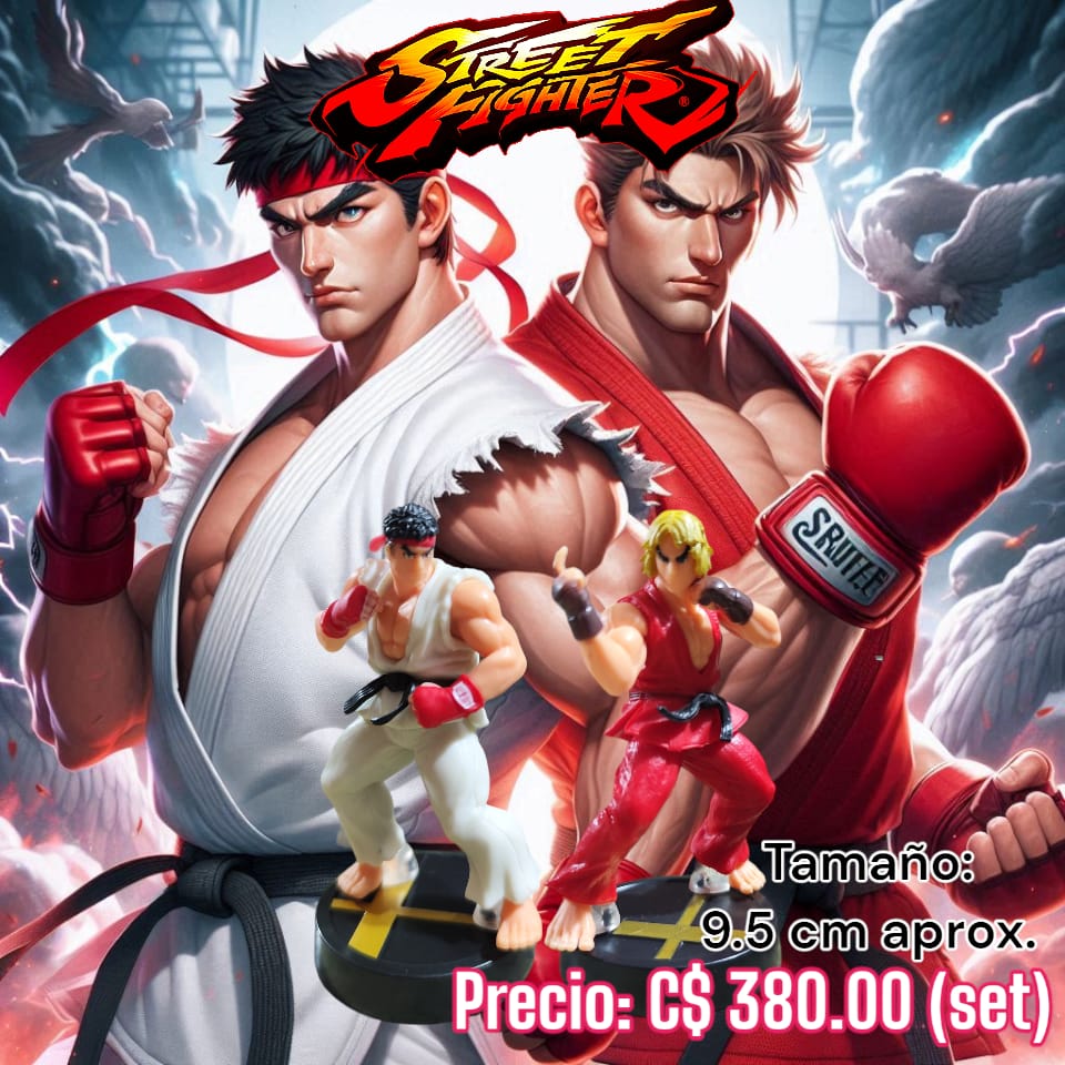 Set Street Fighter - Ryu y Ken